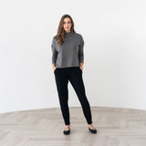 The Dressy Mock Neck Sweatshirt