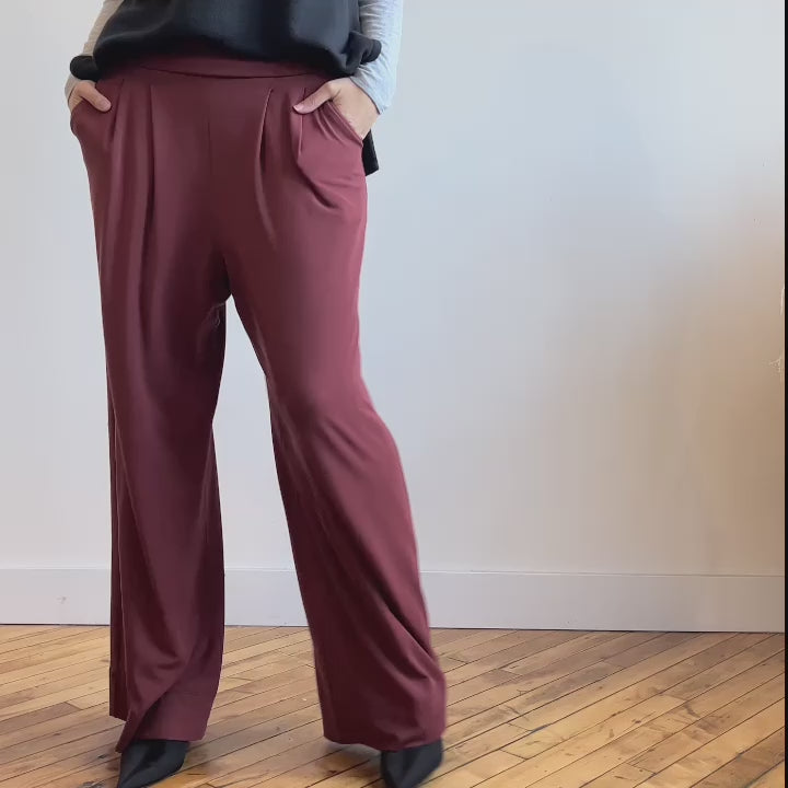 Women's Casual Wide Leg Dress Pants High Waisted Button Down Straight-Leg  Long Trousers Business Casual Cozy Pants(L,Khaki) 